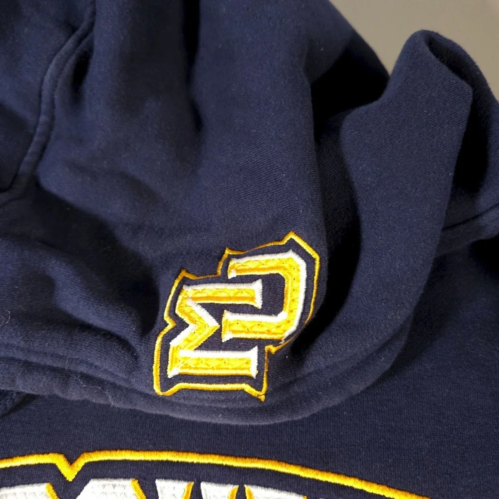 90s Y2K Marquette Golden Eagles Sweatshirt Mens XL Blue Nike Pullover Elite‎